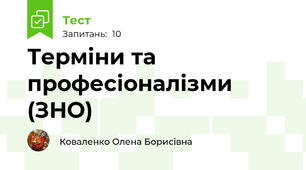 Терміни та професіоналізми (ЗНО)
