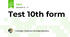 Test 10th form