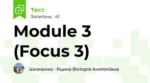 Module 3 (Focus 3)