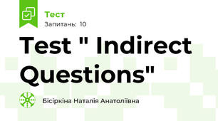 Test " Indirect Questions"