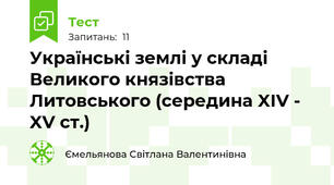 Українські землі у складі Великого князівства Литовського (середина XIV - XV ст.)
