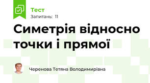 Симетрія відносно точки і прямої