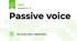 Passive voice