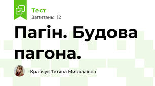 Пагін. Будова пагона.