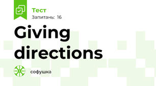 Giving directions