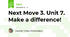 Next Move 3. Unit 7. Make a difference! 