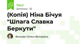 (Копія) Ніна Бічуя "Шпага Славка Беркути"