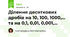 Ділення десяткових дробів на 10, 100, 1000,... та на 0,1, 0,01, 0,001,...