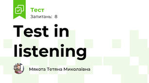 Test in listening