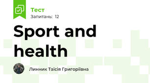 Sport and health