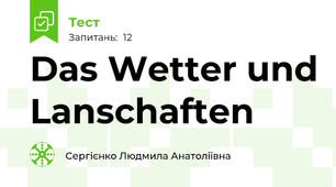 Das Wetter und Lanschaften