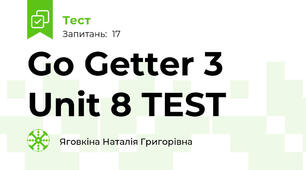 Go Getter 3 Unit 8 TEST