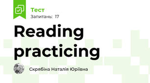 Reading practicing