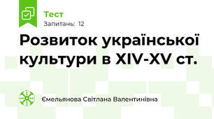 Розвиток української культури в ХІV-XV ст.