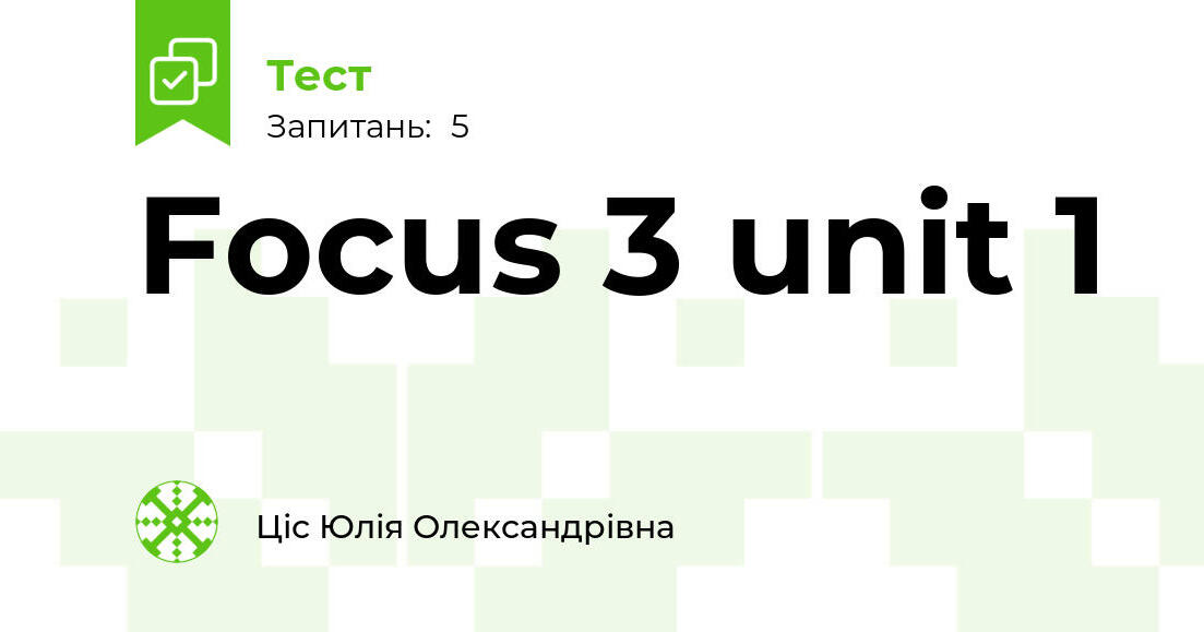Gdzie Znajdę Sprawdzian Matura Focus 3 Unit 1