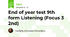 End of year test 9th form Listening (Focus 3 2nd)