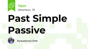 Past Simple Passive