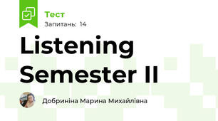 Listening Semester II