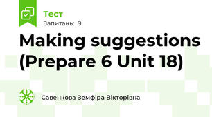 Making suggestions (Prepare 6 Unit 18)