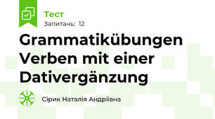 Grammatikübungen Verben mit einer Dativergänzung