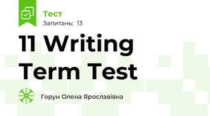 11 Writing Term Test