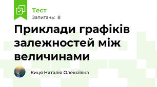 Приклади графіків залежностей між величинами