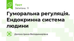 Гуморальна регуляція. Ендокринна система людини