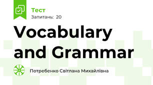 Vocabulary and Grammar