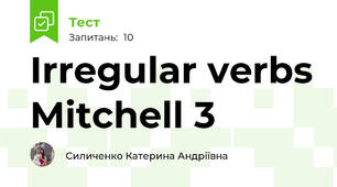 Irregular verbs Mitchell 3