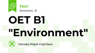 OET B1 "Environment"