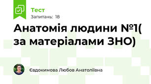 Анатомія людини №1( за матеріалами ЗНО)          