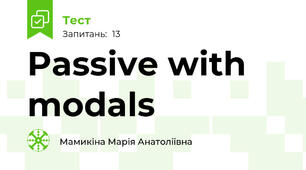 Passive with modals