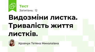 Видозміни листка. Тривалість життя листків.