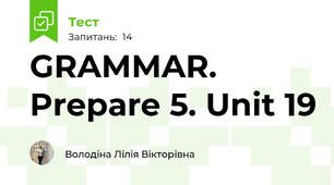 GRAMMAR.  Prepare 5. Unit 19