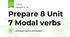 Prepare 8 Unit 7 Modal verbs