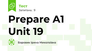 Prepare A1 Unit 19