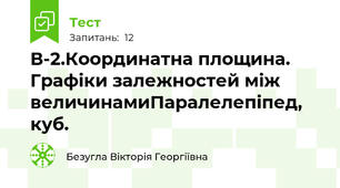 В-2.Координатна площина. Графіки залежностей між величинамиПаралелепіпед, куб.