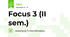 Focus 3 (II sem.)