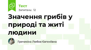Значення грибів у природі та житі людини