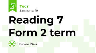 Reading 7 Form 2 term