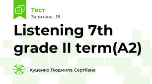 Listening 7th grade II term(A2)