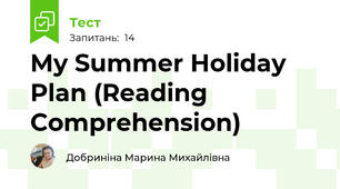 My Summer Holiday Plan (Reading Comprehension)
