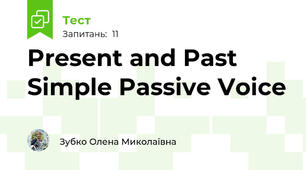 Present and Past Simple Passive Voice