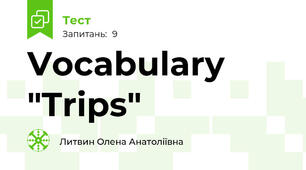 Vocabulary "Trips"