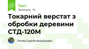 Токарний верстат з обробки деревини СТД-120М