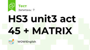 HS3 unit3 act 45 + MATRIX