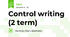 Control writing (2 term)