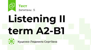 Listening II term A2-B1