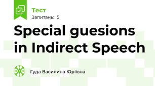 Special guesions in Indirect Speech