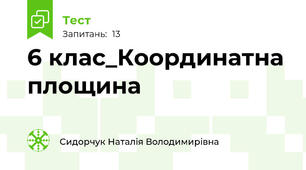 6 клас_Координатна площина
